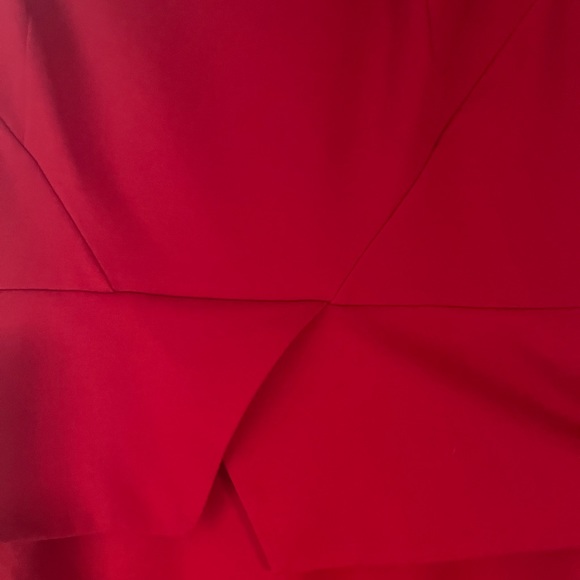 Calvin Klein size 12 red sheath dress with a peplum waist - Picture 2 of 3